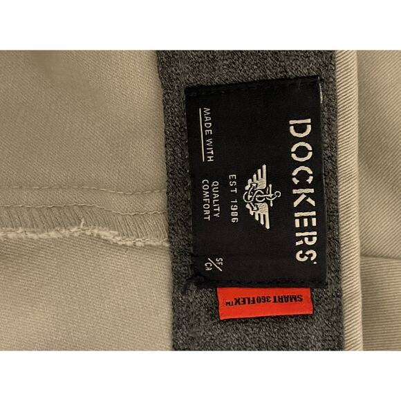 Dockers Smart 360 Flex Pants Khaki Mens 34X32 Tan Chino Workday Classic Fit - Picture 8 of 12